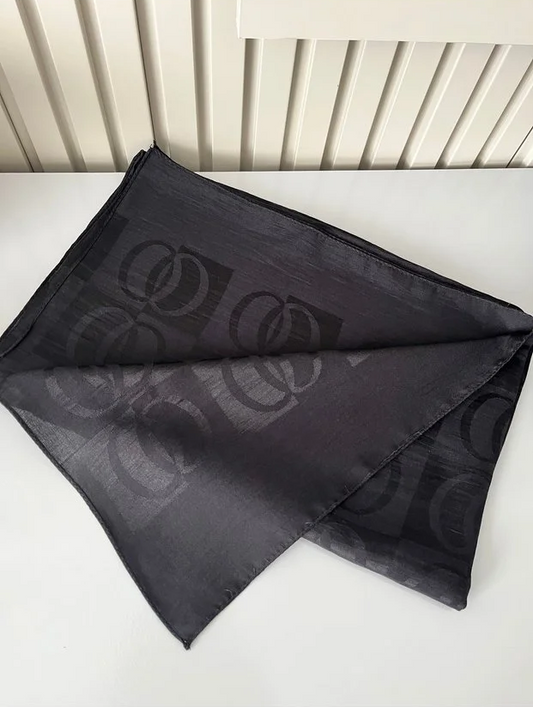Cotton Shawl - Black & Grey