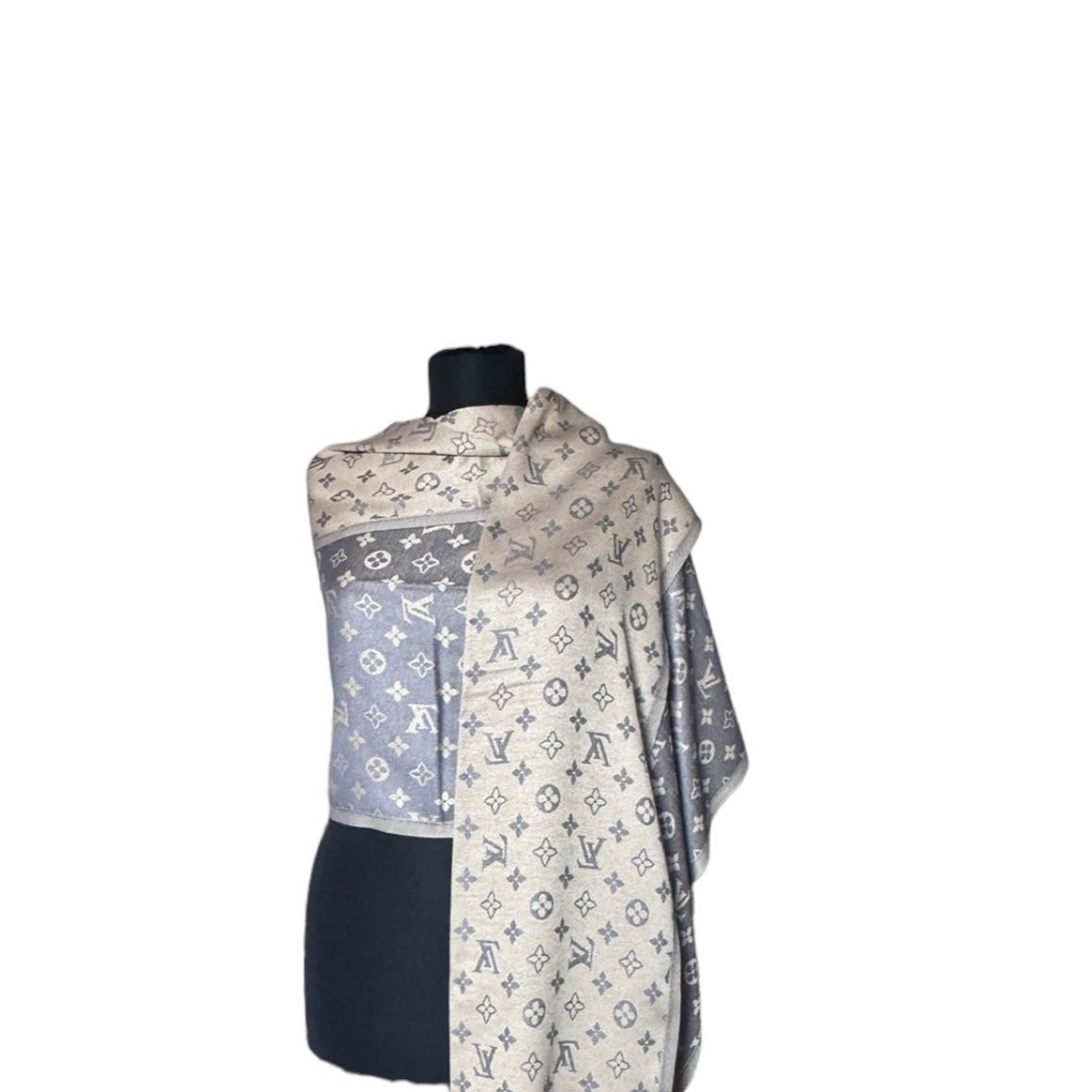 Cotton Shawl - Brown & Gold