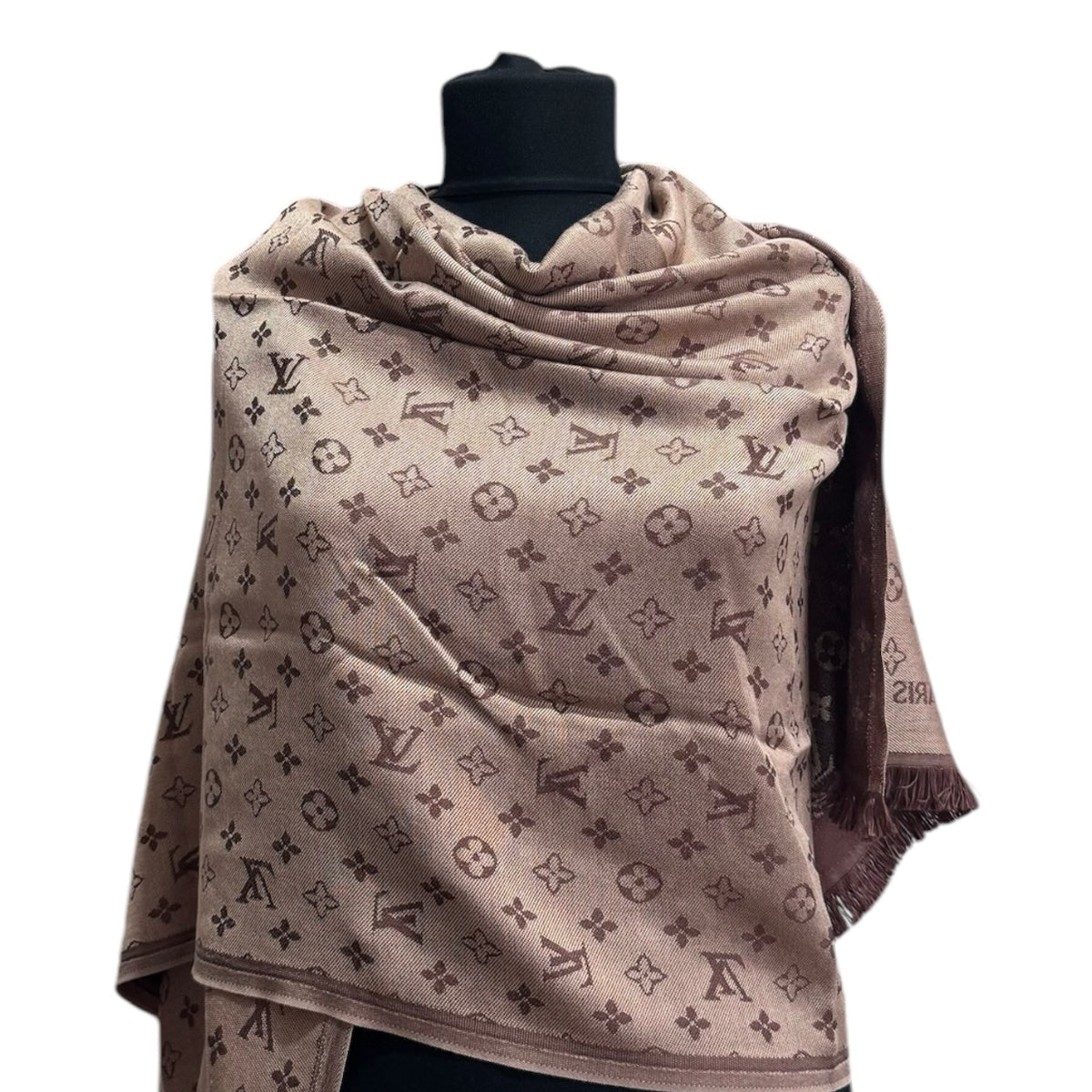 Cotton Shawl - Brown & Tan