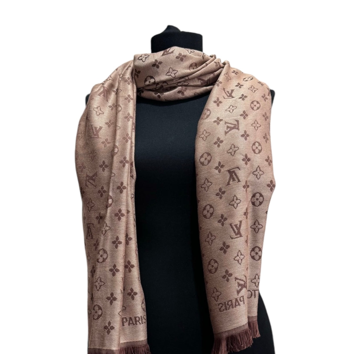 Cotton Shawl - Brown & Tan
