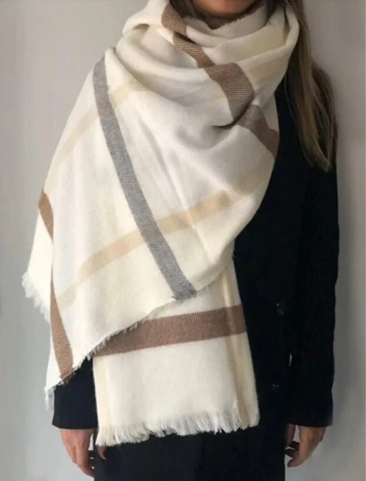 Cotton Shawl - Cream